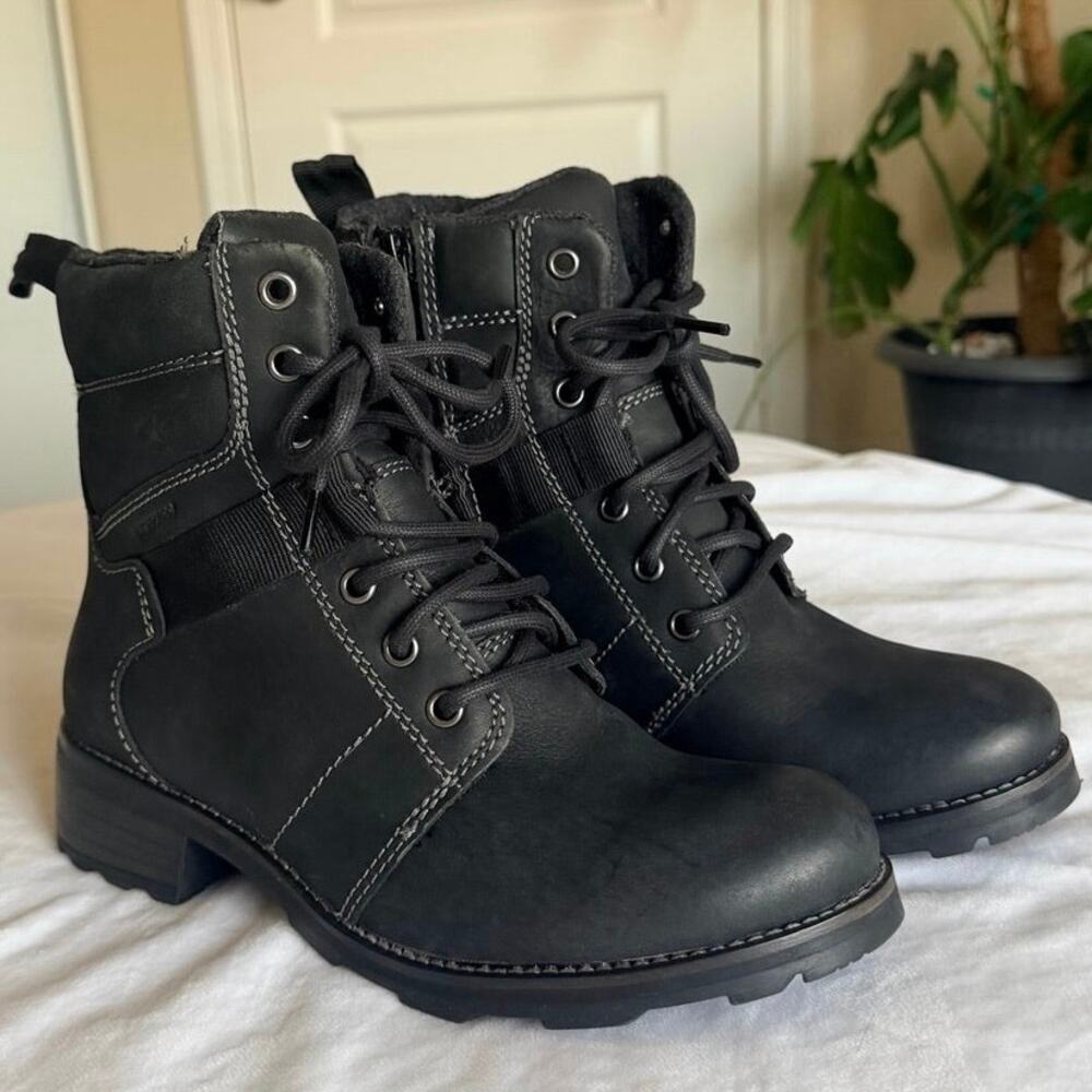 NWOT Kamik cleansport NXT Black Winter Snow Boots Size 7 EU38